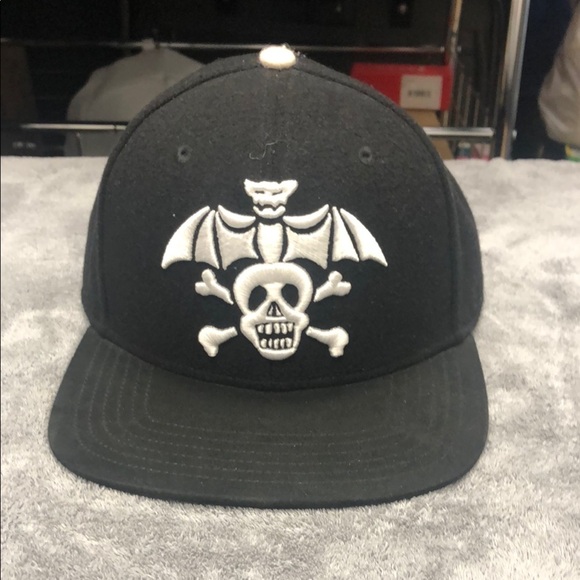 Cult of Individuality Black Hat with White Skull Design - Picture 1 of 5
